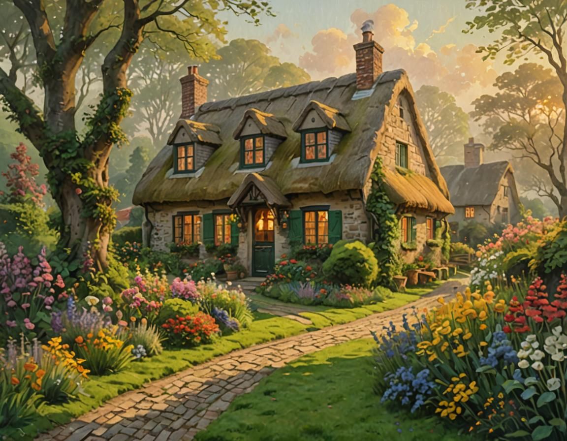 Idyllic Cottage in Dutch Masters Style