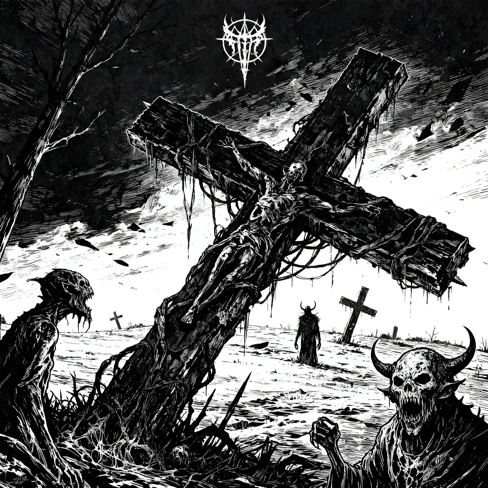 Ominous Black Metal Art: Hellish Horrors and Demonic Symbols