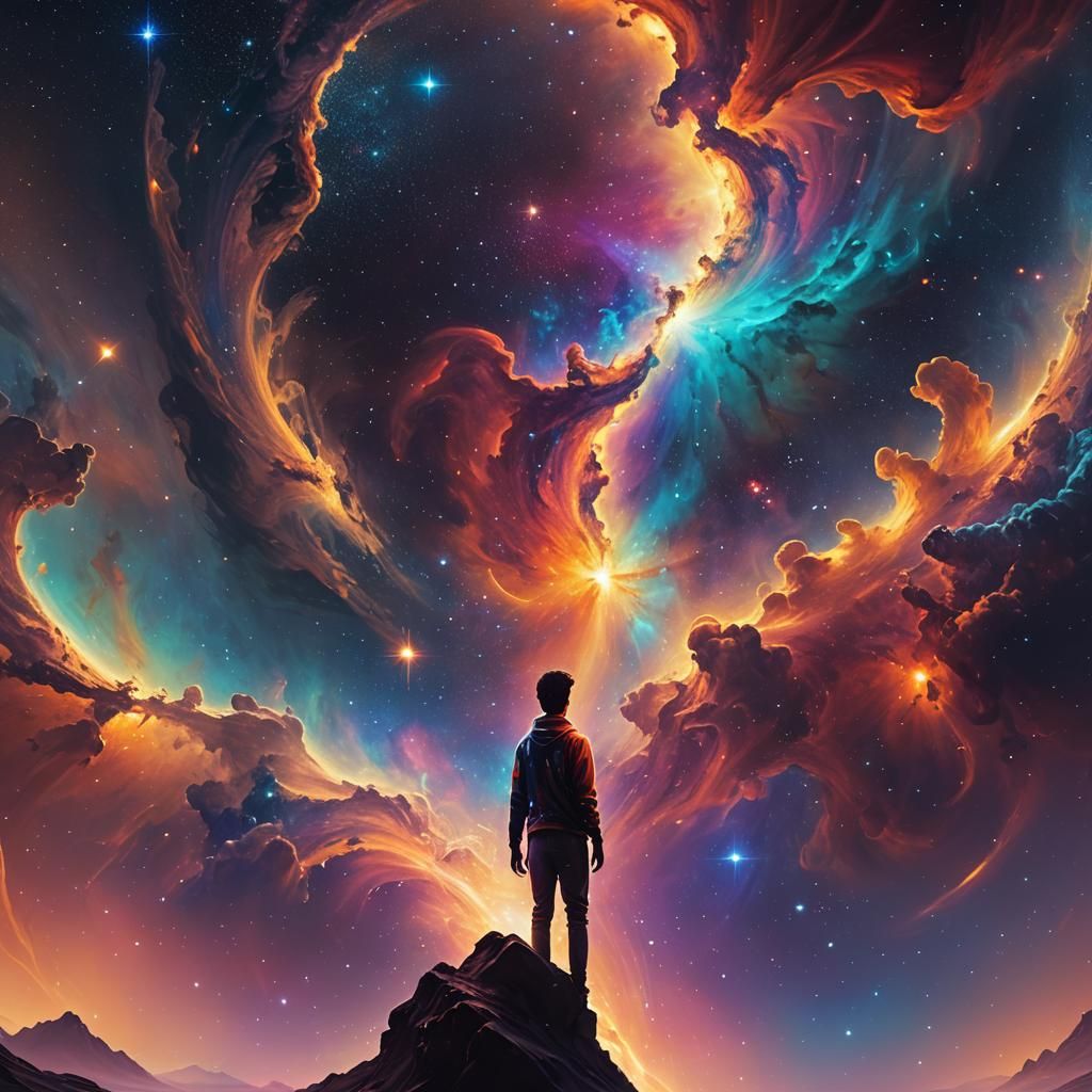 Breathtaking Cosmic Figure at the Edge of Infinity