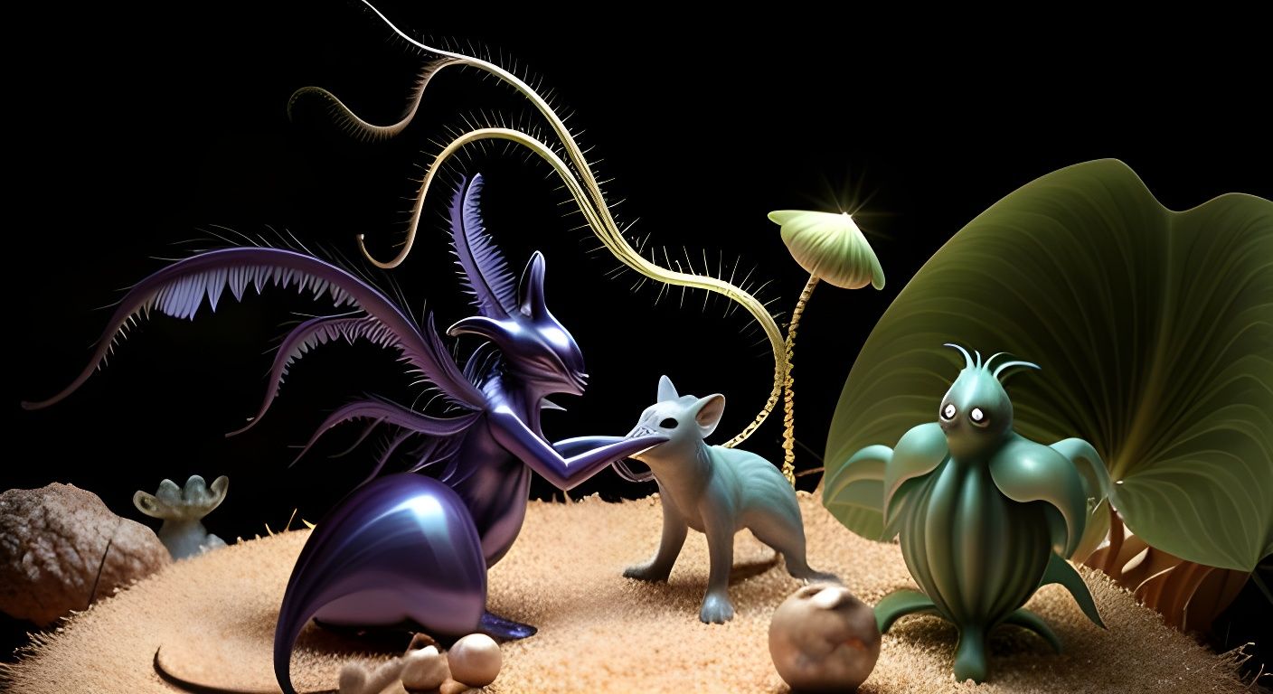 Exquisite Alien Lifeforms in Surreal Biologic Art