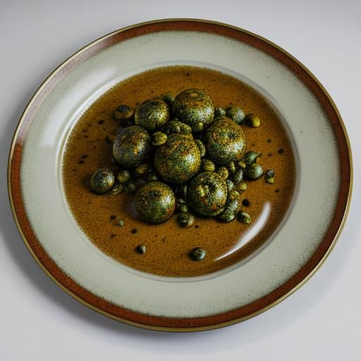 Impressionistic Oil Painting of a Messy Shabooble Dish