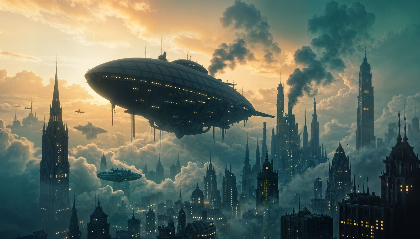 Epic Cinematic Shadows Ride the Sky