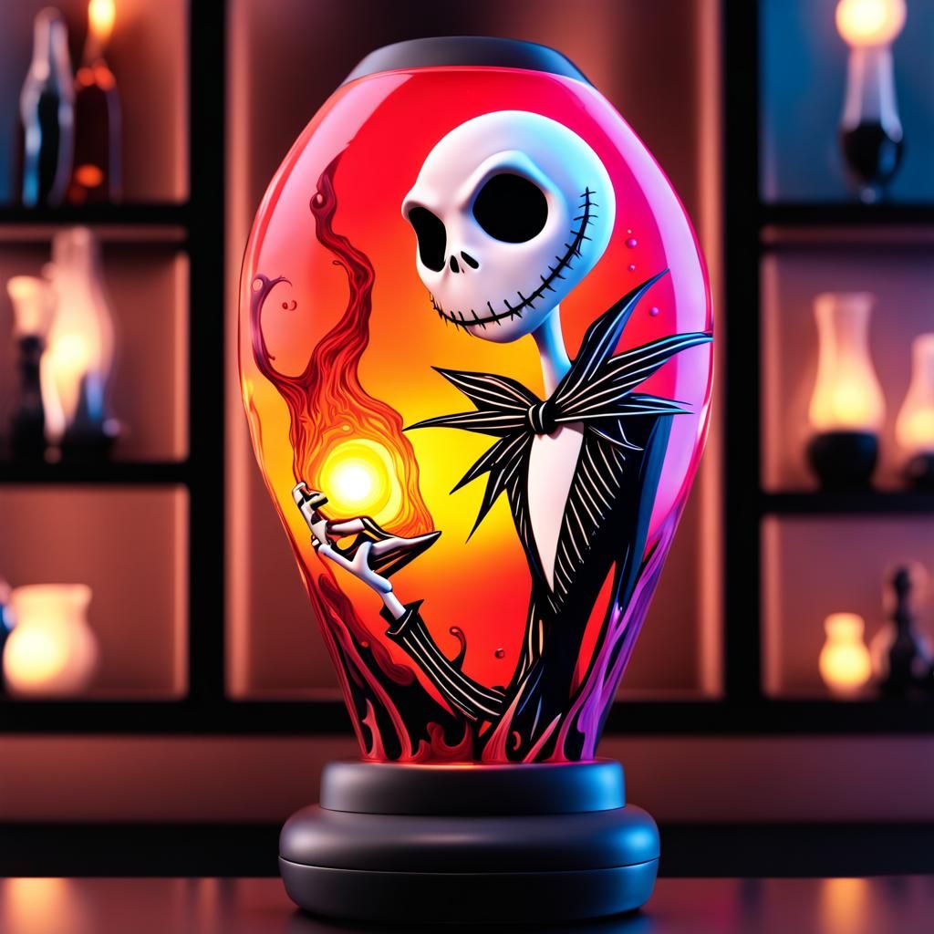 Jack Skellington lava lamp