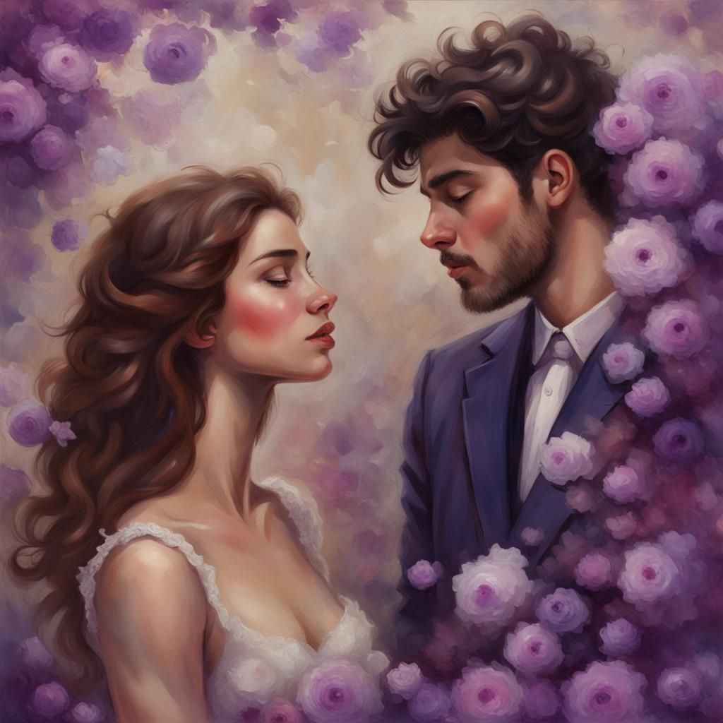 Nostalgic Youth in Violet Meadow