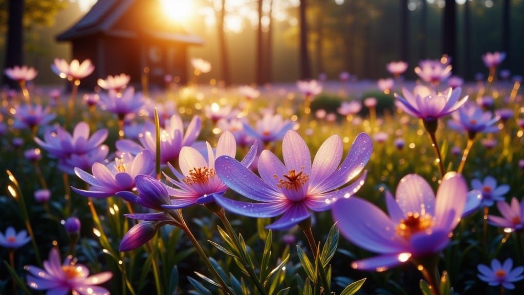 Delicate Blooms After the Rain