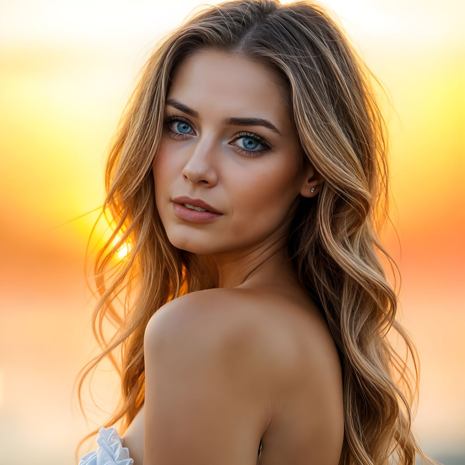 Ethereal Beauty in Golden Hour