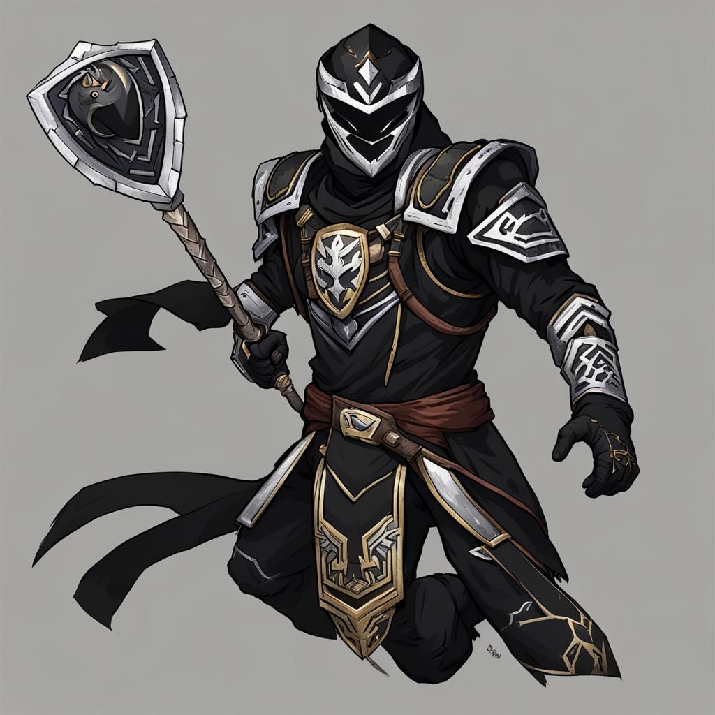 Dragonborn Black Ranger Concept Art