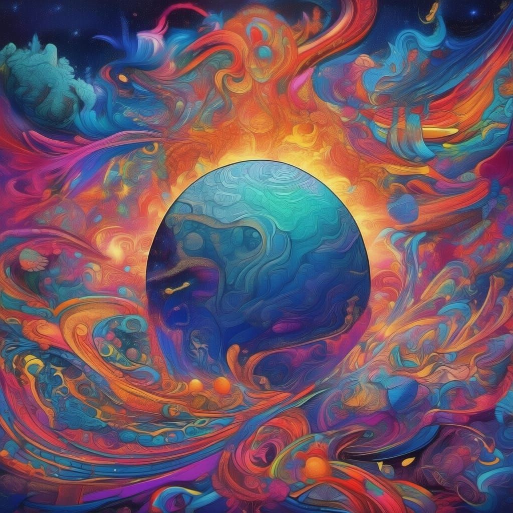 Majestic Saturn and Milky Way in Deep Blue Hues