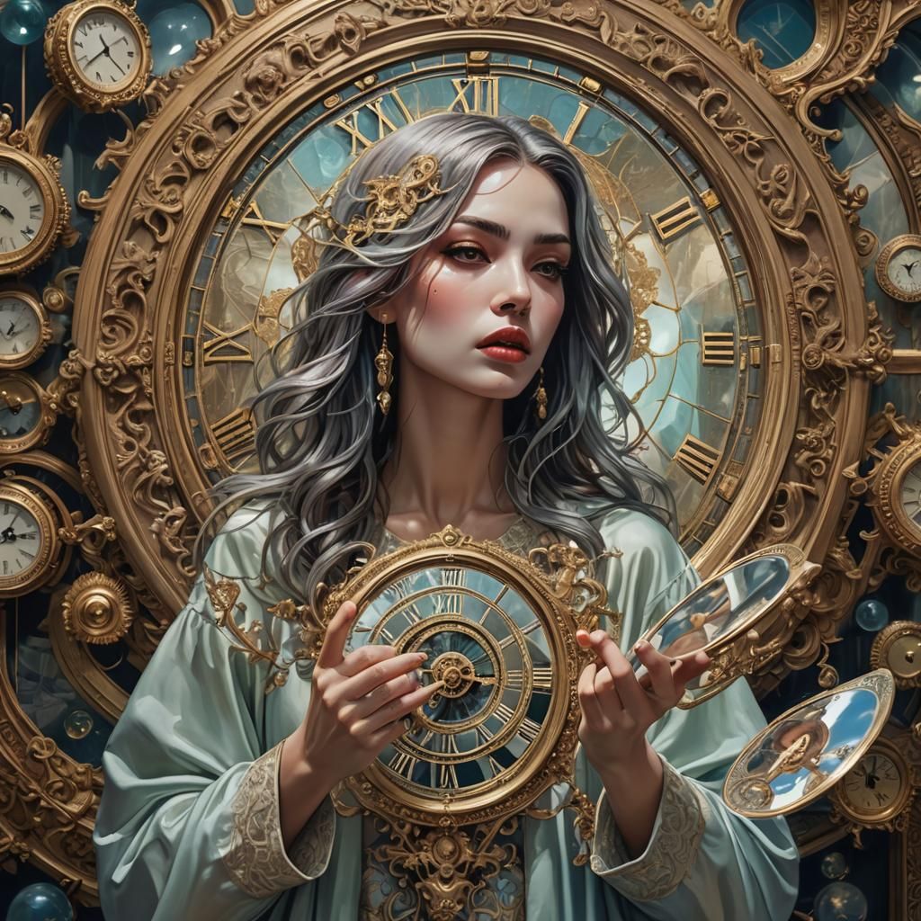 Ethereal Mirror to the Soul in Pastel Colors