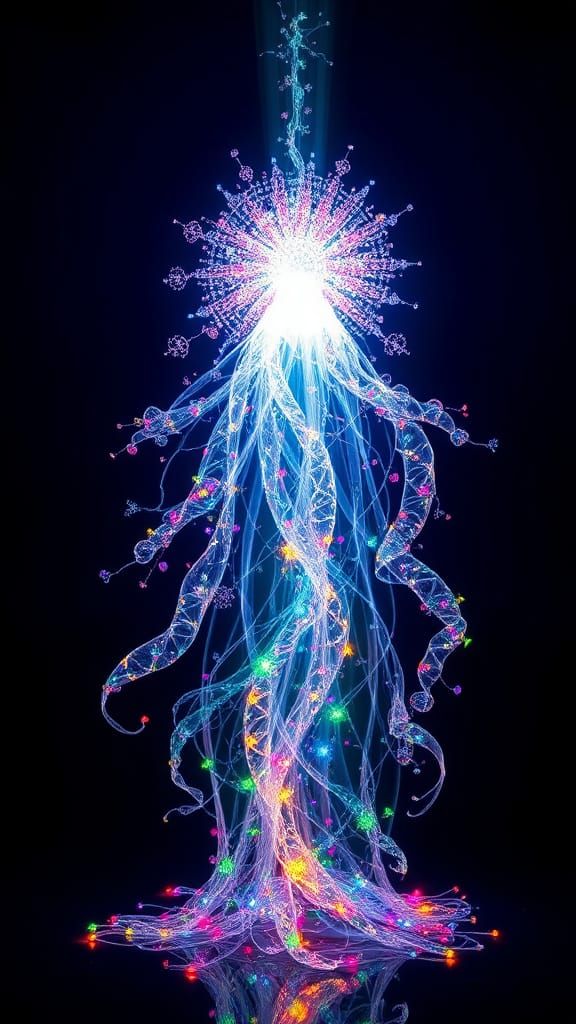 (Heavenly Light Projecting Into Your Soul A Light Sculpture created depicting (Words: “MAKE IT SPECIAL!”) Perception Dif...