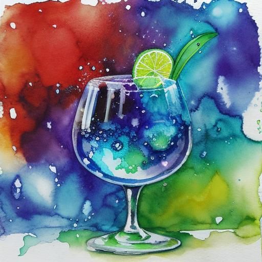 Otherworldly Alcohol Ink High School Scene