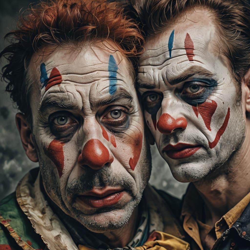 Sad Clowns: A Photo-realistic Close-up