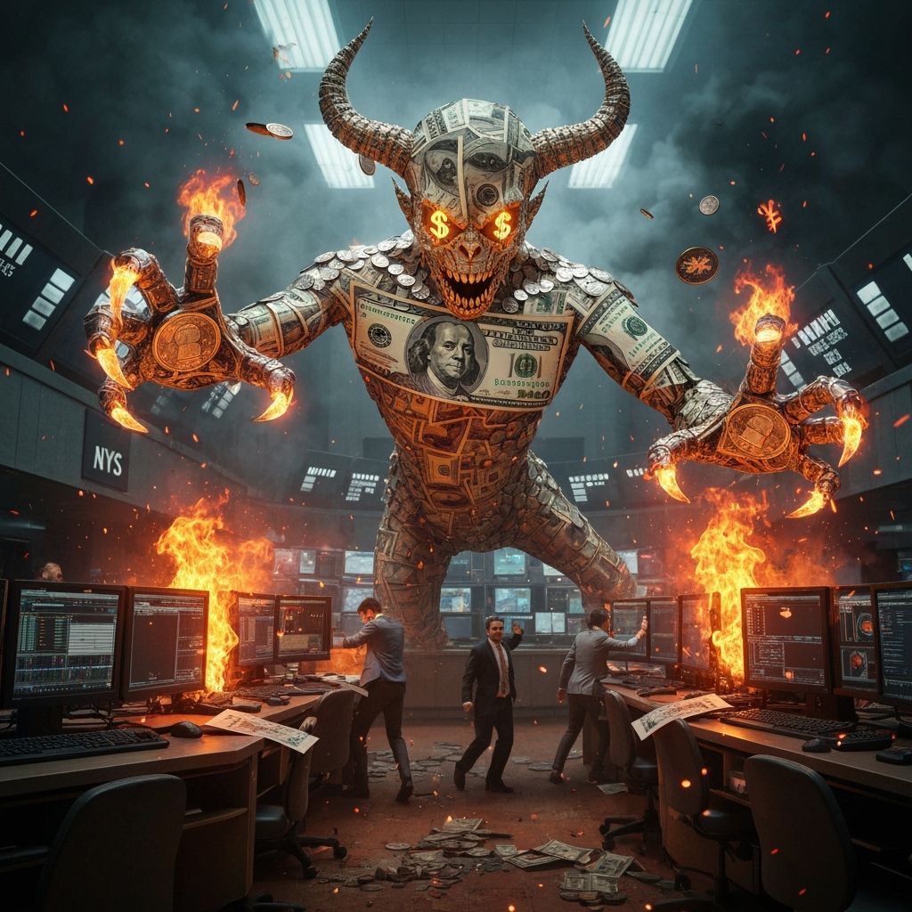 Demon of Wealth Devastates Wall Street