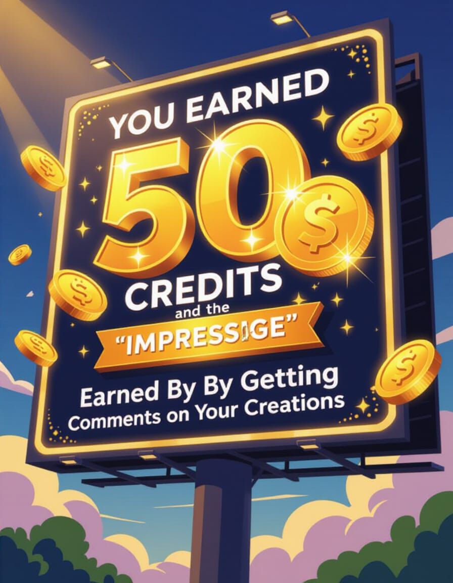 Digital Billboard Celebrates User Achievement with Credits a...