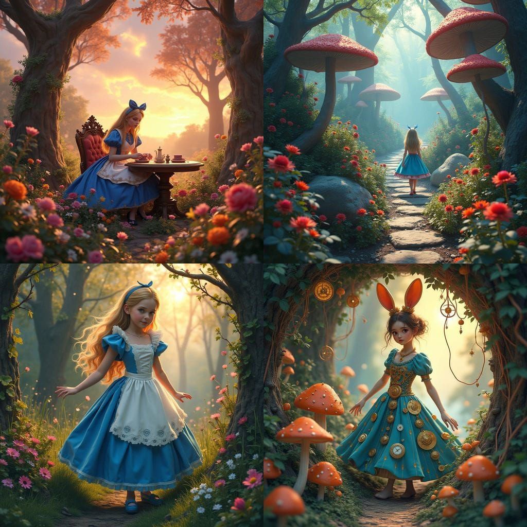 Whimsical Wonderland Moment in Vintage Fantasy
