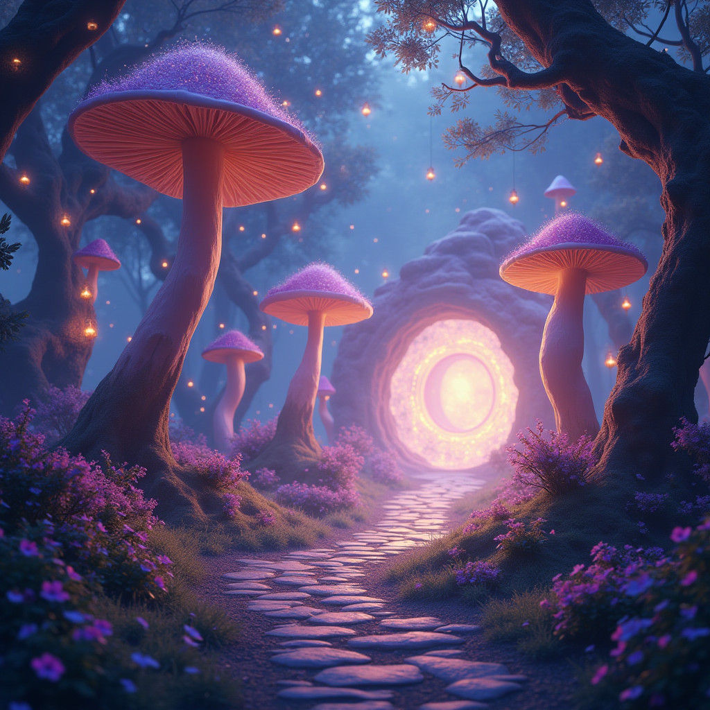 Enchanted Forest Portal: A Matte Painting in Unreal Engine