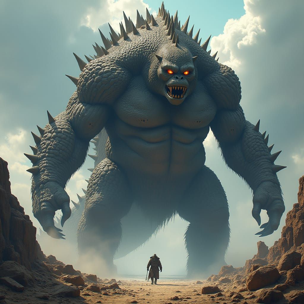 Hybrid Monster Fusion: Kong, Godzilla, Shimo, Skar