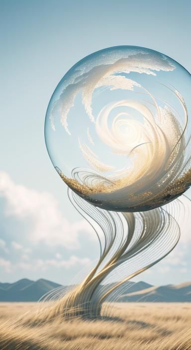Surreal Wind Sculpture in Dreamy Macro Photography