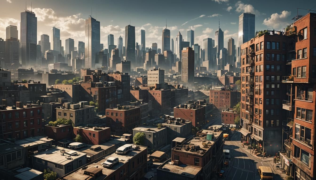 Urban Concept Art Inspired by Vanripper's Style