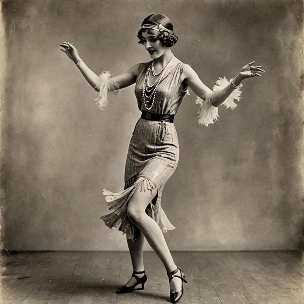 Young Woman Dancing with Joy