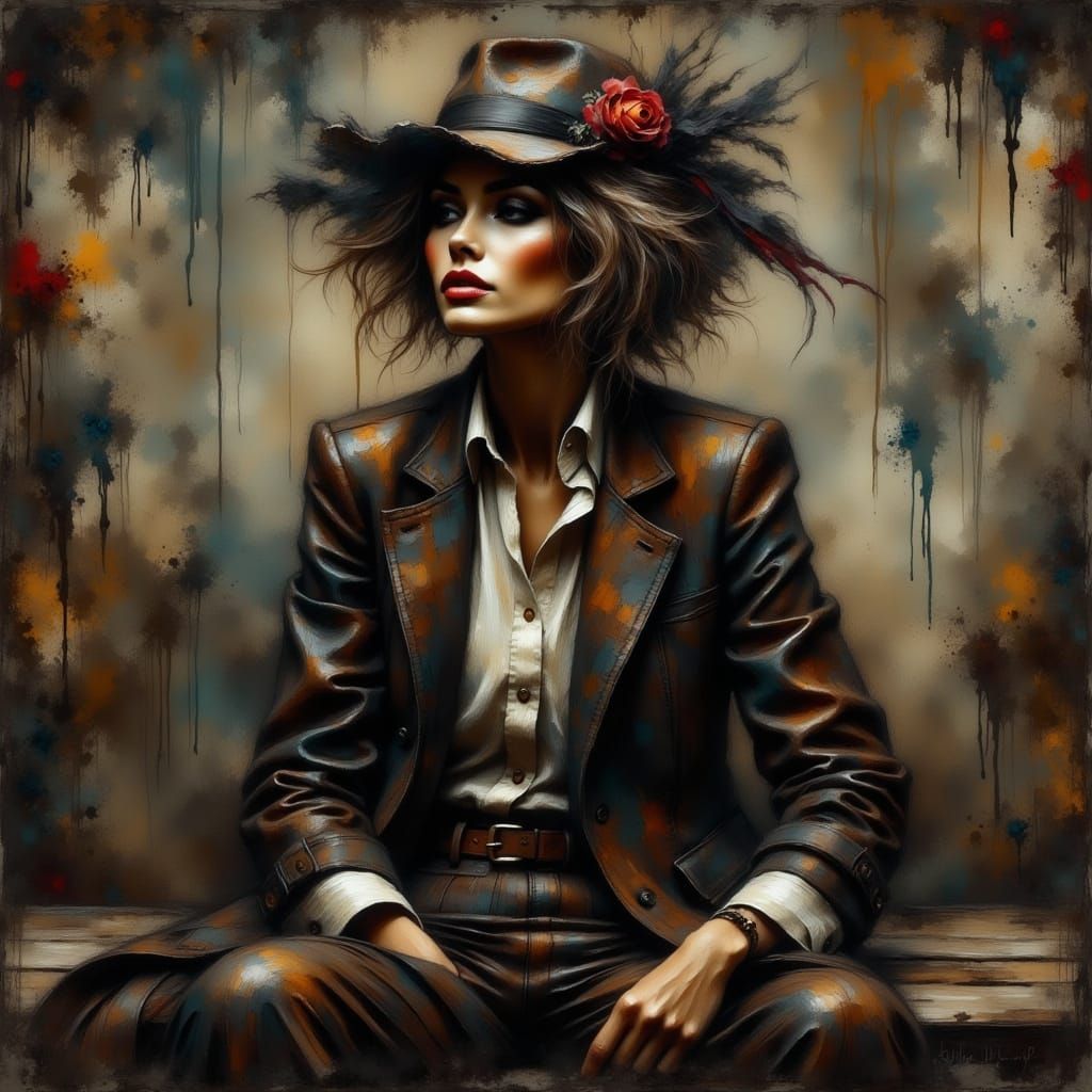 Portrait of a Dignified Figure in Muted Tones