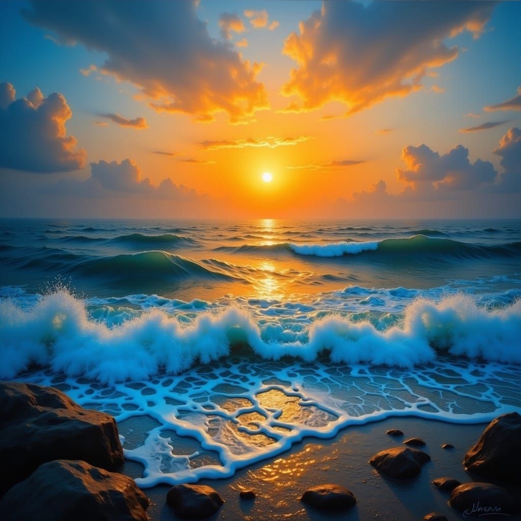 Sea Meets Sun in Flux Filigree Oils Style