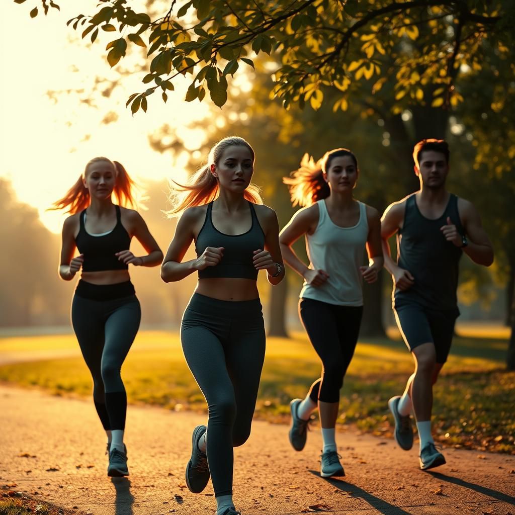 Jogging at Dawn: A Cinematic Morning Run