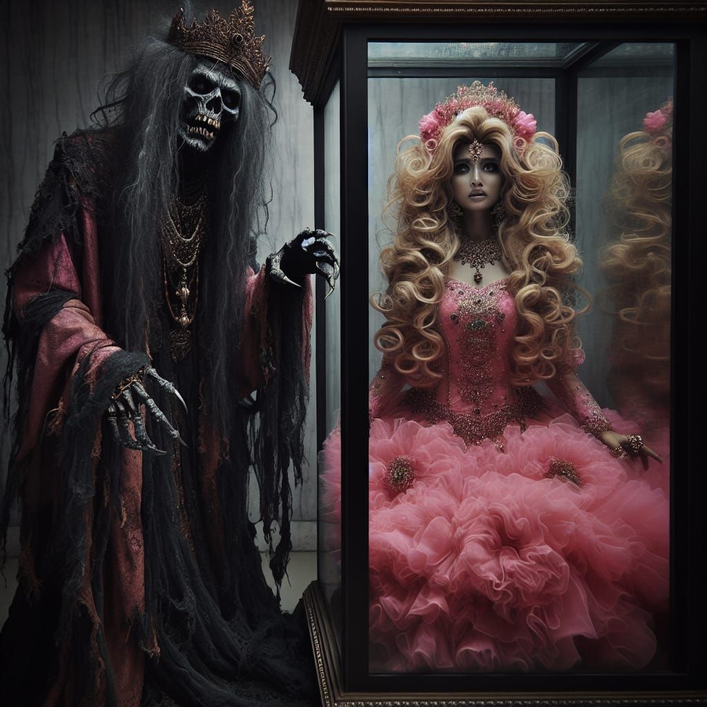 Mysterious Royal Specter Encases a Trapped Bride