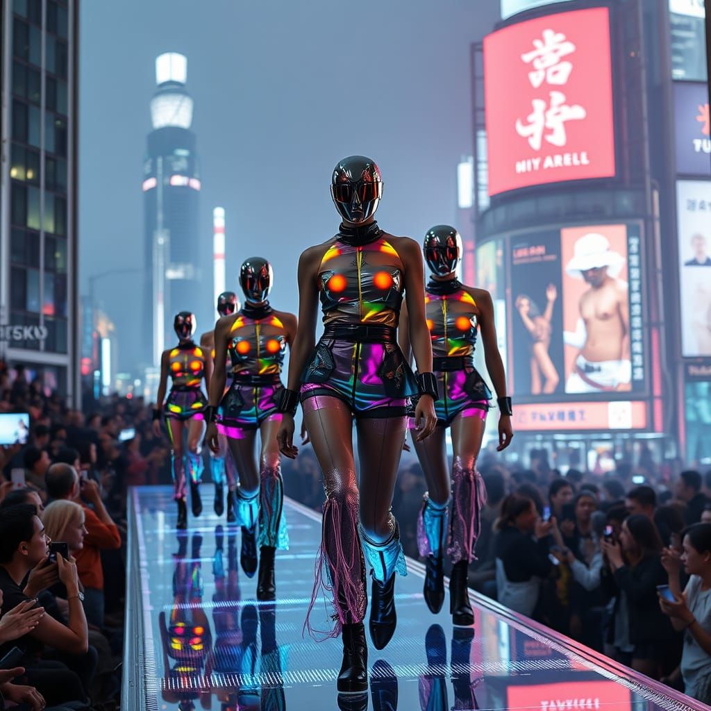 Neon Tokyo Fashion Show: Futuristic Avant-Garde Runway