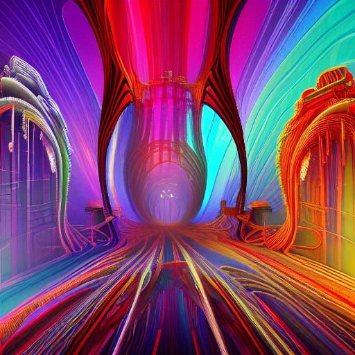 Forgotten Fairyland in Cool Colors: Impressionistic Quilling