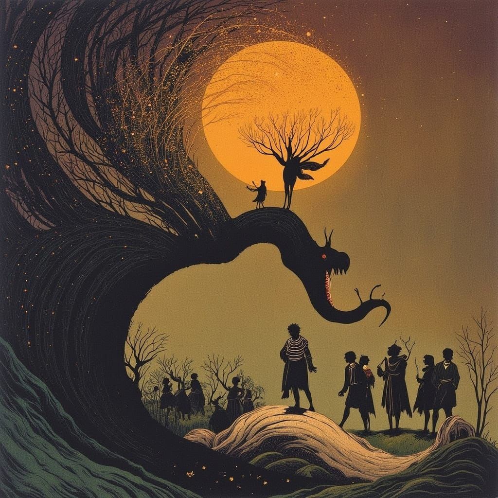 Fire and Absolution in Cyberpunk Style