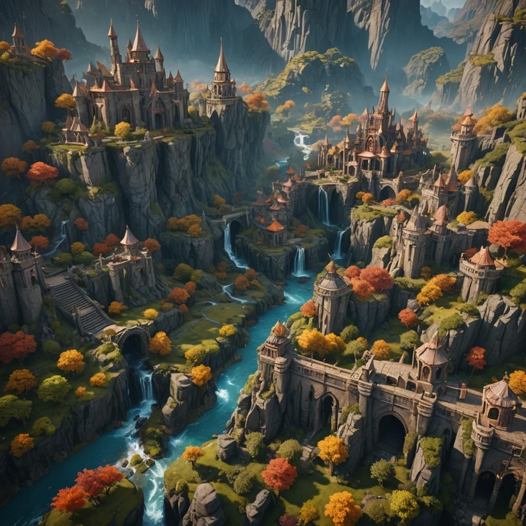 Fantastical Landscapes in Detailed Matte Painting