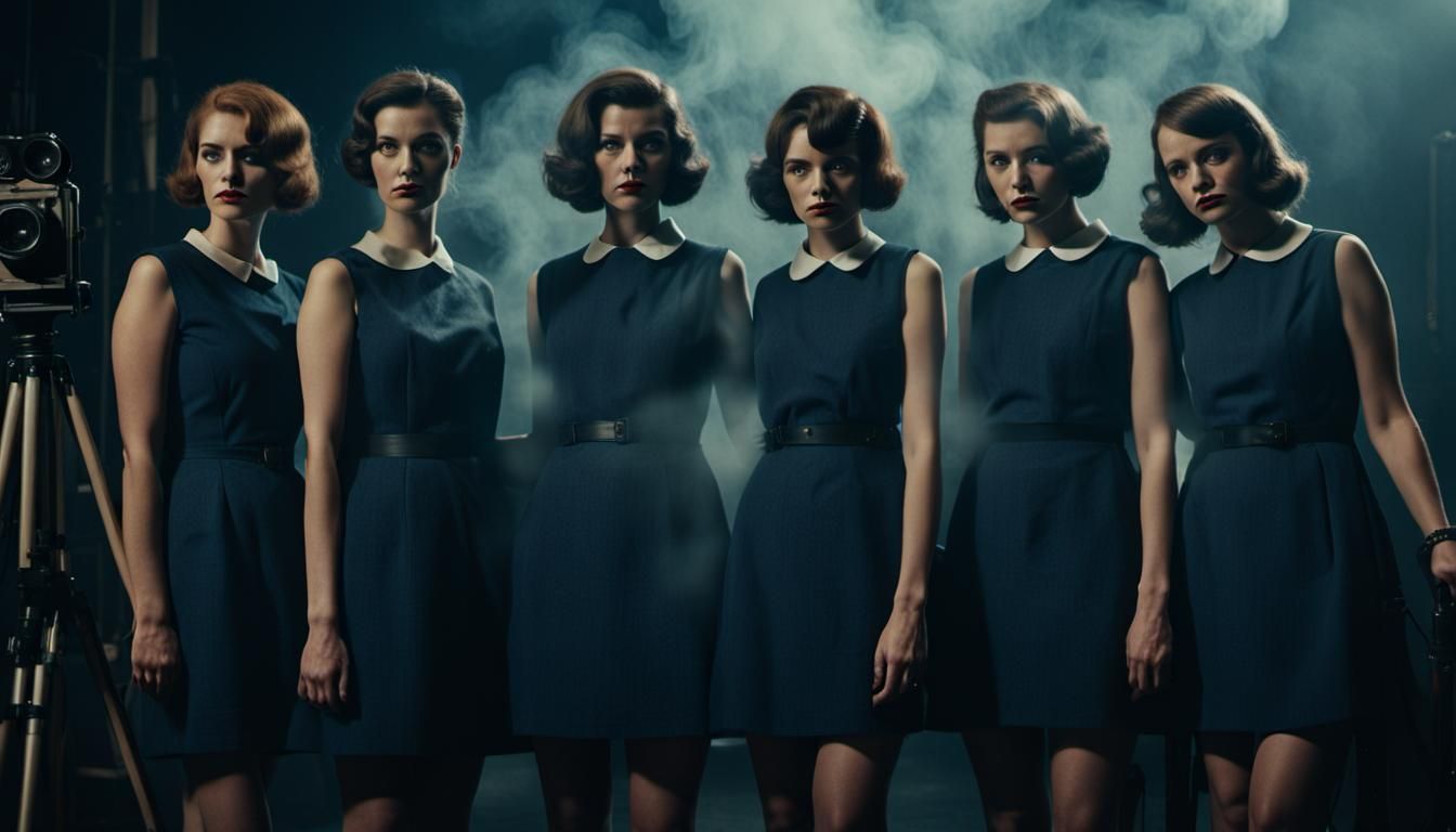 Mod Girls on Film Set in Gritty 1960s Style