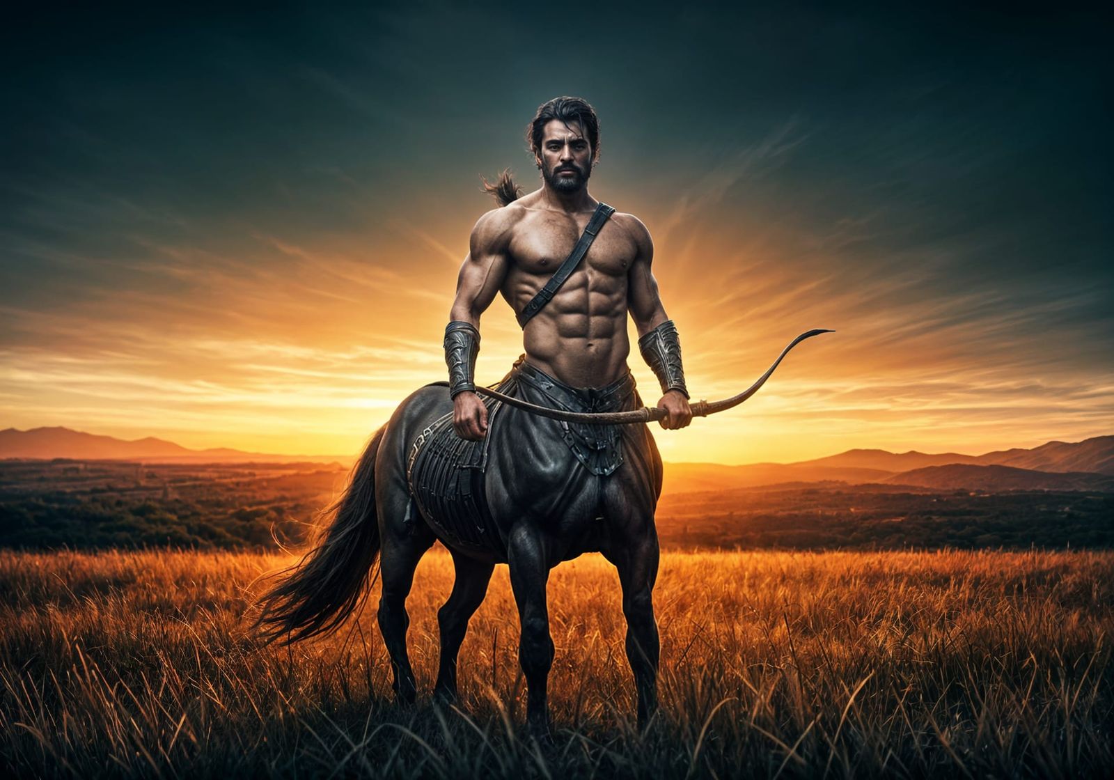 Epic Centaur Archer in Ancient Greece Setting