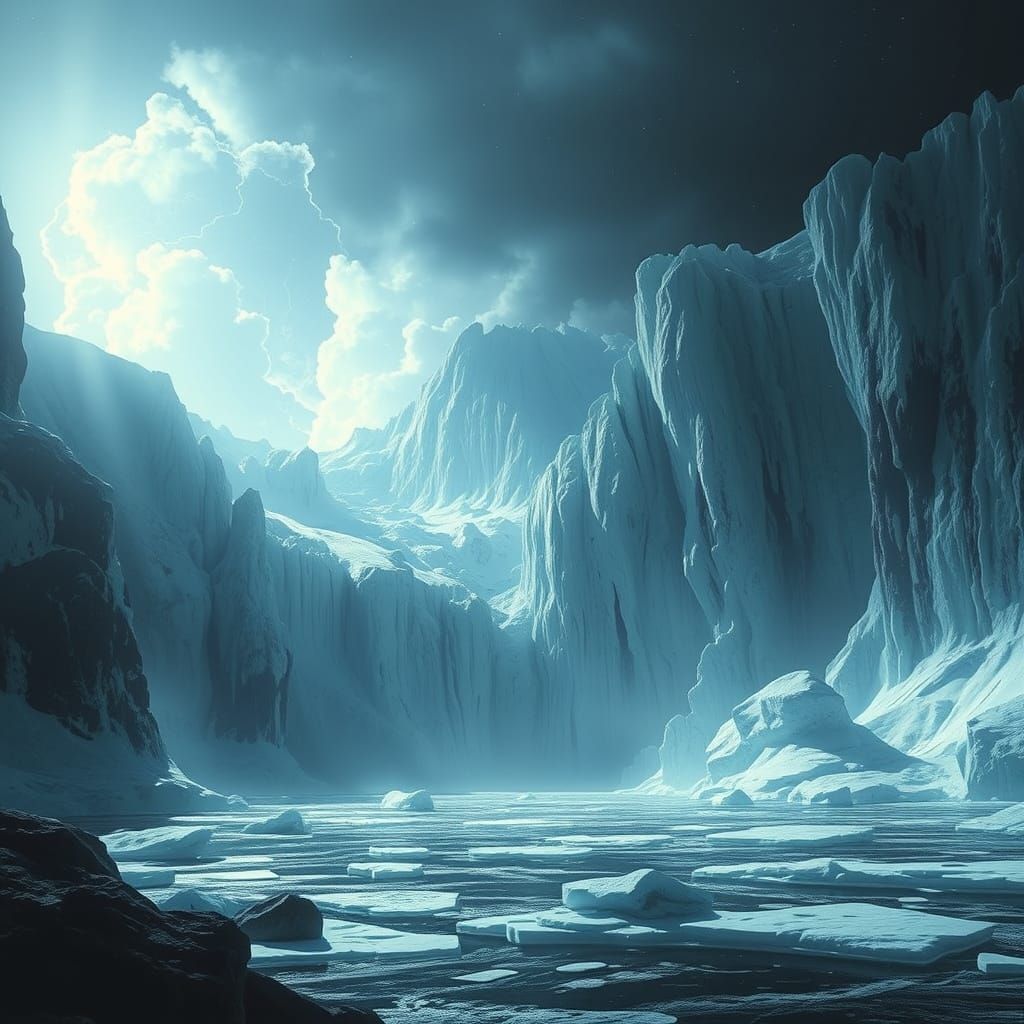 Biblical Winter: God's Breath Freezes the Waters