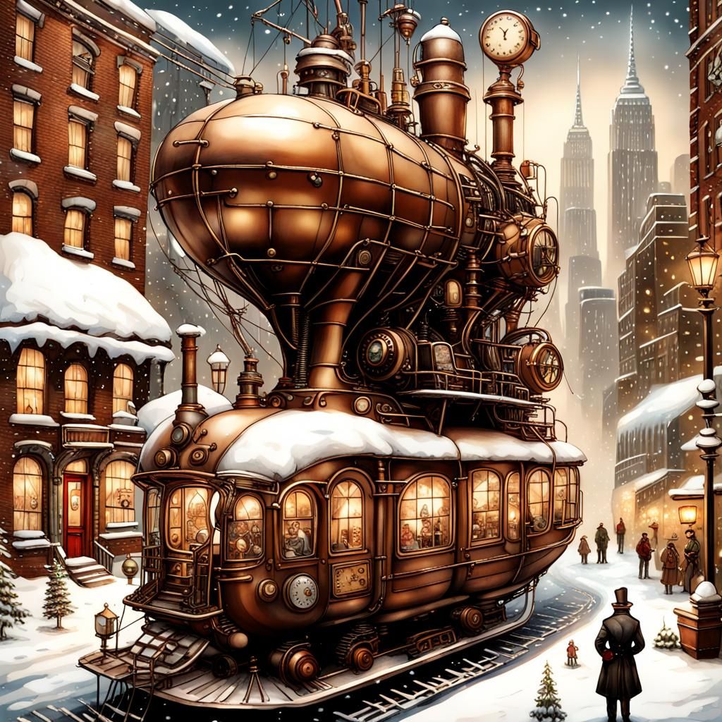 Steampunk Christmas in New York City