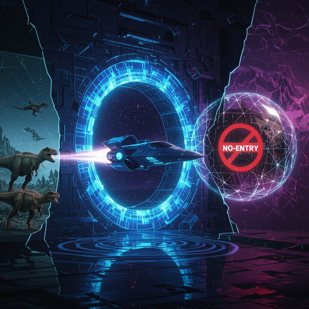 Starship Exits Hypergate: Dangers of FTL Travel