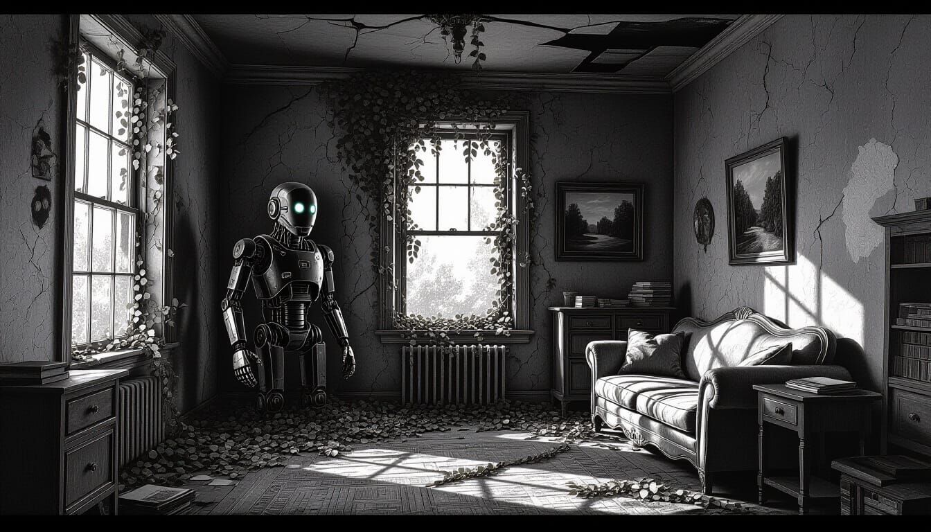 Nature Reclaims Cities: Rogue AI Traps Humanity