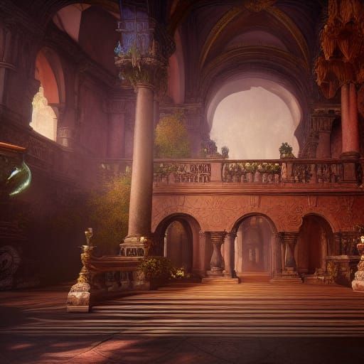 Renaissance Style Matte Painting