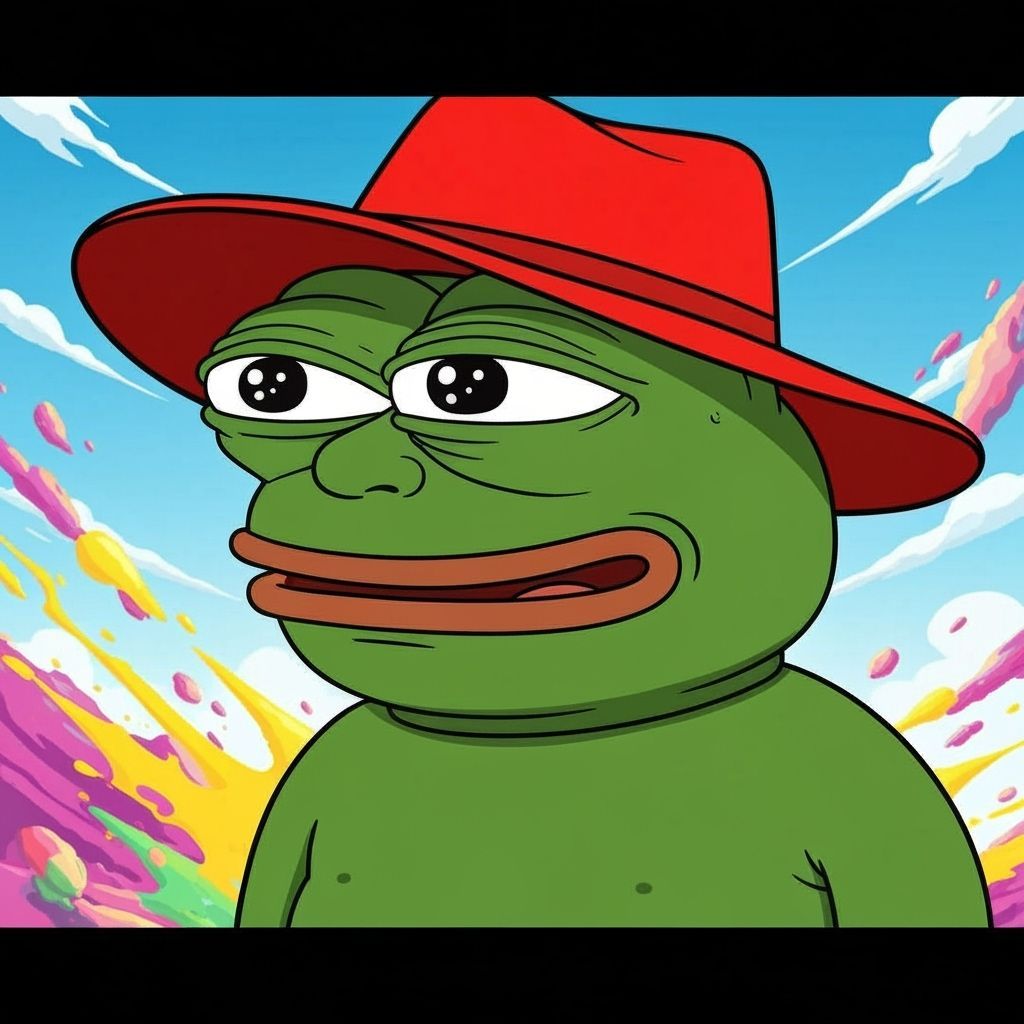 Pepe the Frog in Red Hat, Meme Style