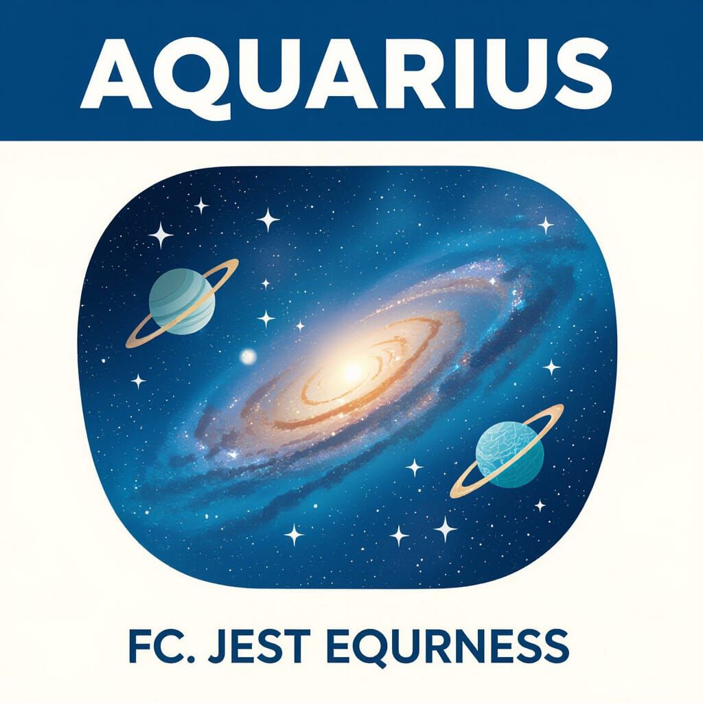 Aquarius Zodiac Sign in Watercolor Style