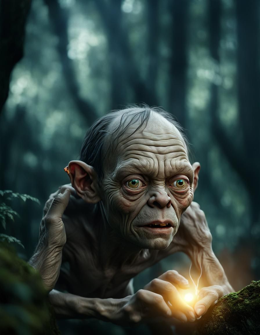 Gollum in Forbidden Forest: Professional Portrait