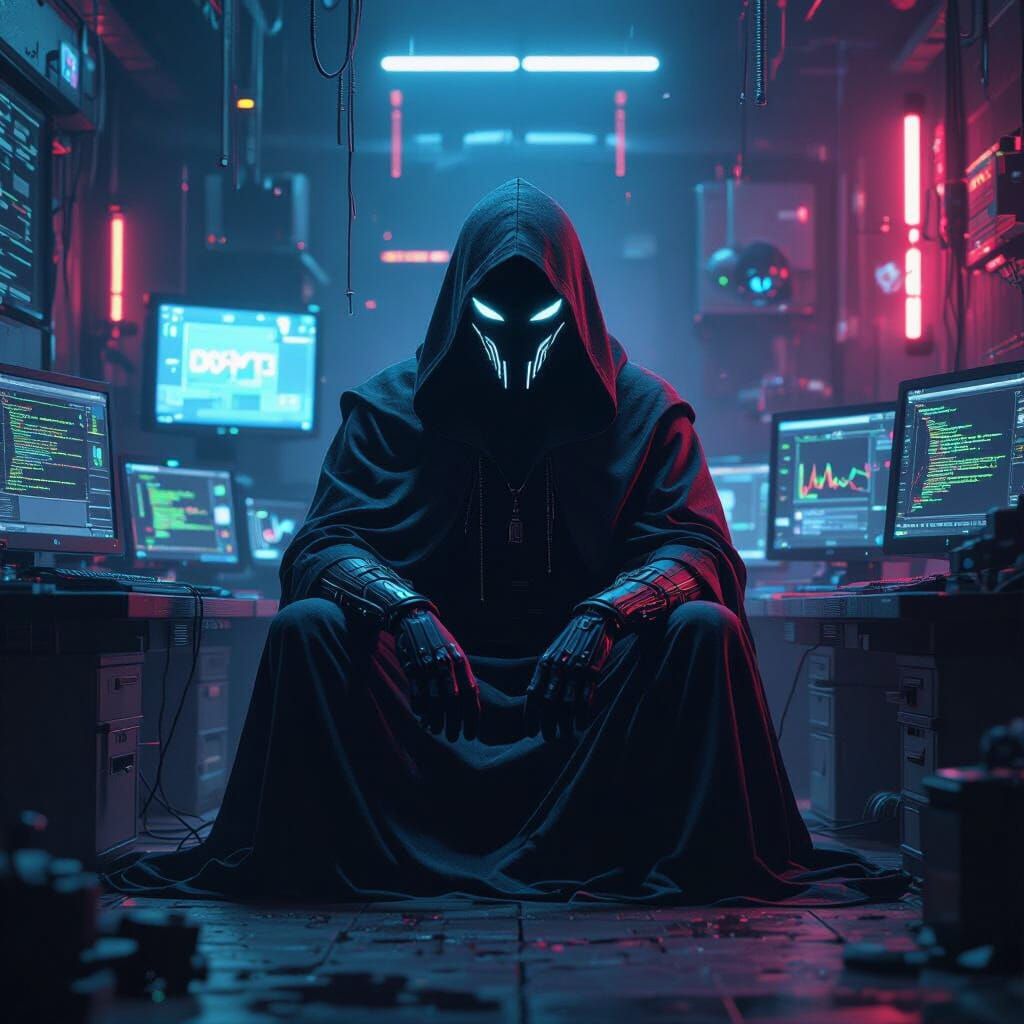 The Glitch: Cyberpunk Supervillain in Digital Chaos