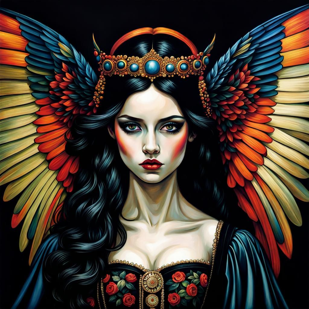 Gothic Emo Angel: a Maximalist Masterpiece