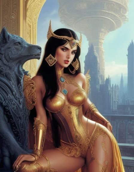 Princess of Mars: Retro Sci-Fi Pinup Art