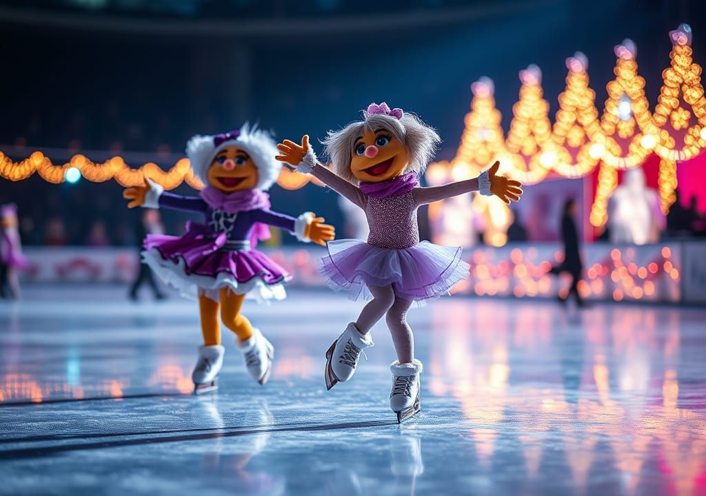 Muppet Ice Dancers in Artificial Atmosphere