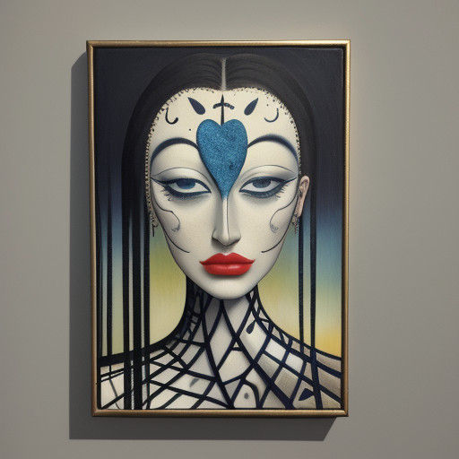 Surrealist Melting Oil Painting: Not a Love Song