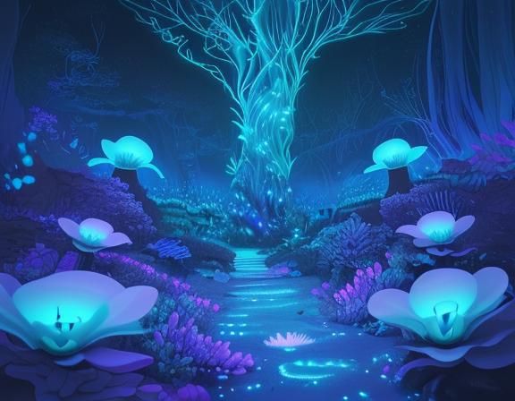 Bioluminescent Flora and Fauna Light Up the Night