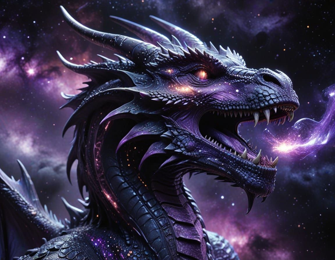 Galactic Dragon Consumes Galaxy in Epic Fantasy