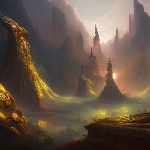 Detailed Matte Painting of a Chat Interface